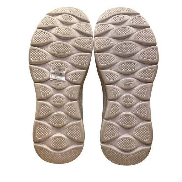 Skechers Womens Black White Mesh Memory Foam Slip-Ins Go Walk Shoes Size 7.5 - Picture 9 of 9